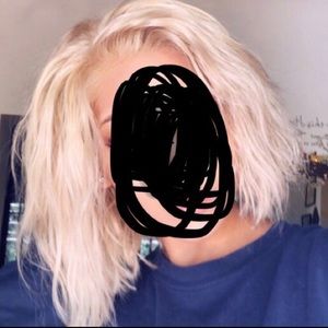 Blonde bob wig, human hair